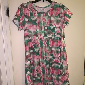 Lularoe Carly XS multicolor with roses